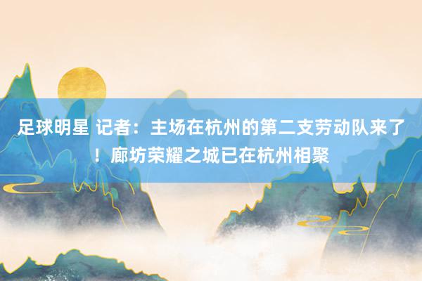 足球明星 记者：主场在杭州的第二支劳动队来了！廊坊荣耀之城已在杭州相聚