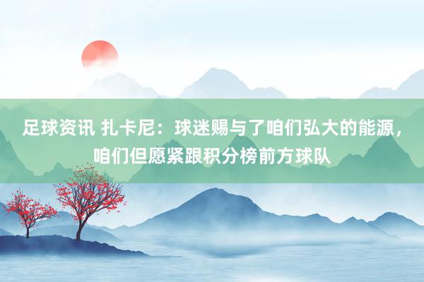 足球资讯 扎卡尼：球迷赐与了咱们弘大的能源，咱们但愿紧跟积分榜前方球队